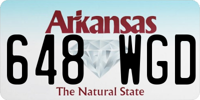 AR license plate 648WGD