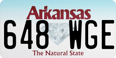 AR license plate 648WGE