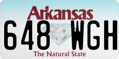 AR license plate 648WGH