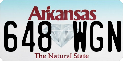 AR license plate 648WGN
