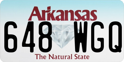 AR license plate 648WGQ