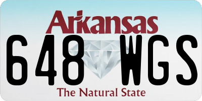 AR license plate 648WGS