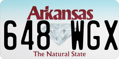 AR license plate 648WGX