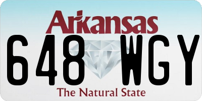 AR license plate 648WGY