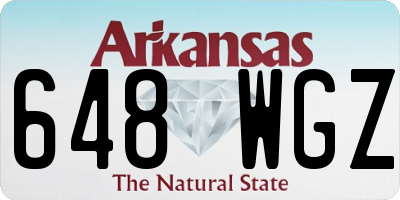AR license plate 648WGZ