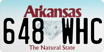 AR license plate 648WHC