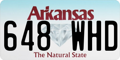 AR license plate 648WHD
