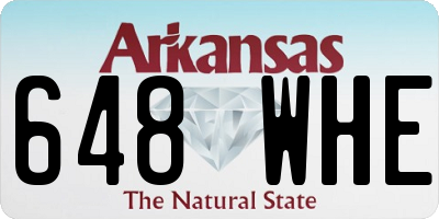 AR license plate 648WHE