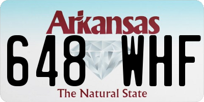 AR license plate 648WHF