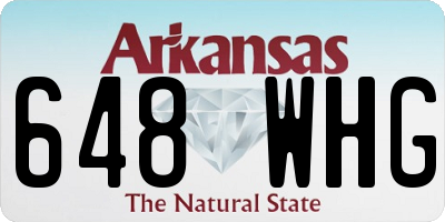 AR license plate 648WHG