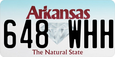 AR license plate 648WHH