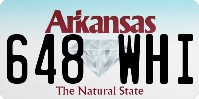 AR license plate 648WHI