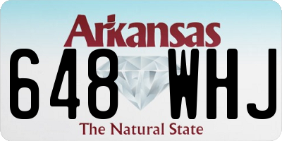 AR license plate 648WHJ