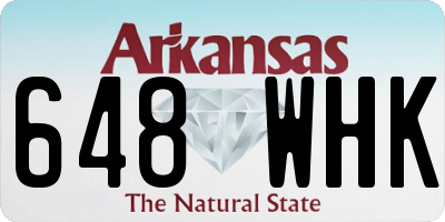 AR license plate 648WHK