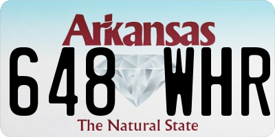 AR license plate 648WHR