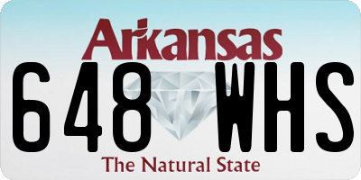 AR license plate 648WHS