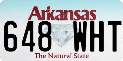 AR license plate 648WHT