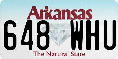 AR license plate 648WHU