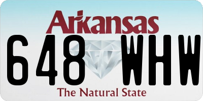 AR license plate 648WHW