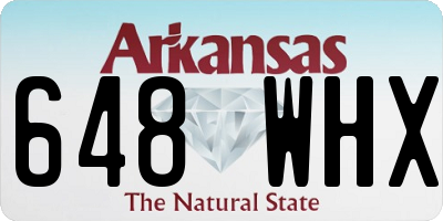 AR license plate 648WHX