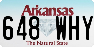 AR license plate 648WHY