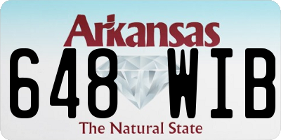 AR license plate 648WIB