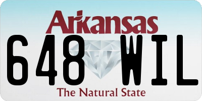 AR license plate 648WIL