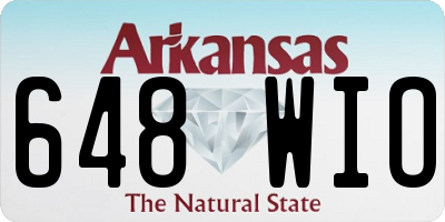 AR license plate 648WIO