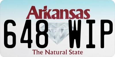 AR license plate 648WIP