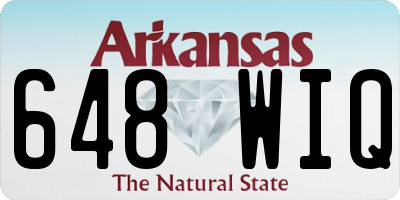 AR license plate 648WIQ