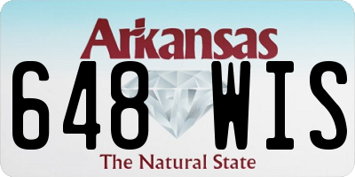 AR license plate 648WIS