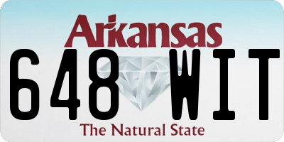 AR license plate 648WIT