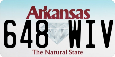 AR license plate 648WIV