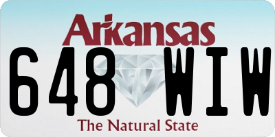AR license plate 648WIW