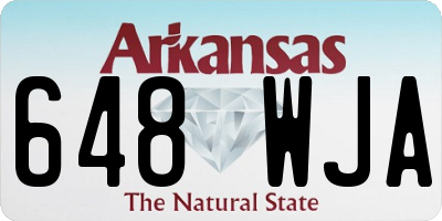 AR license plate 648WJA