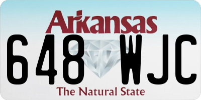 AR license plate 648WJC