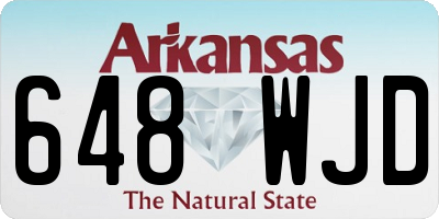 AR license plate 648WJD