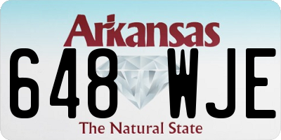 AR license plate 648WJE