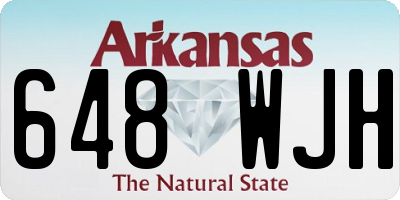 AR license plate 648WJH