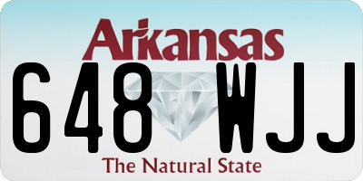 AR license plate 648WJJ