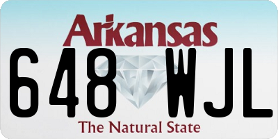AR license plate 648WJL