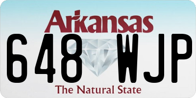 AR license plate 648WJP