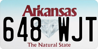 AR license plate 648WJT