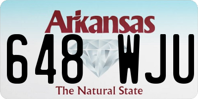 AR license plate 648WJU