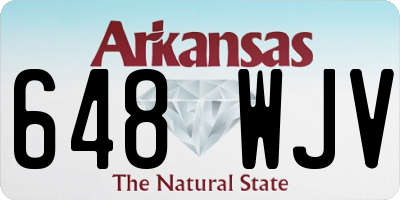 AR license plate 648WJV
