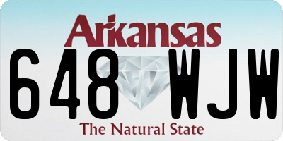 AR license plate 648WJW