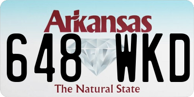 AR license plate 648WKD