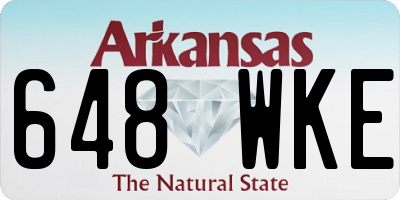 AR license plate 648WKE
