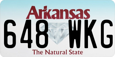 AR license plate 648WKG