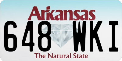 AR license plate 648WKI